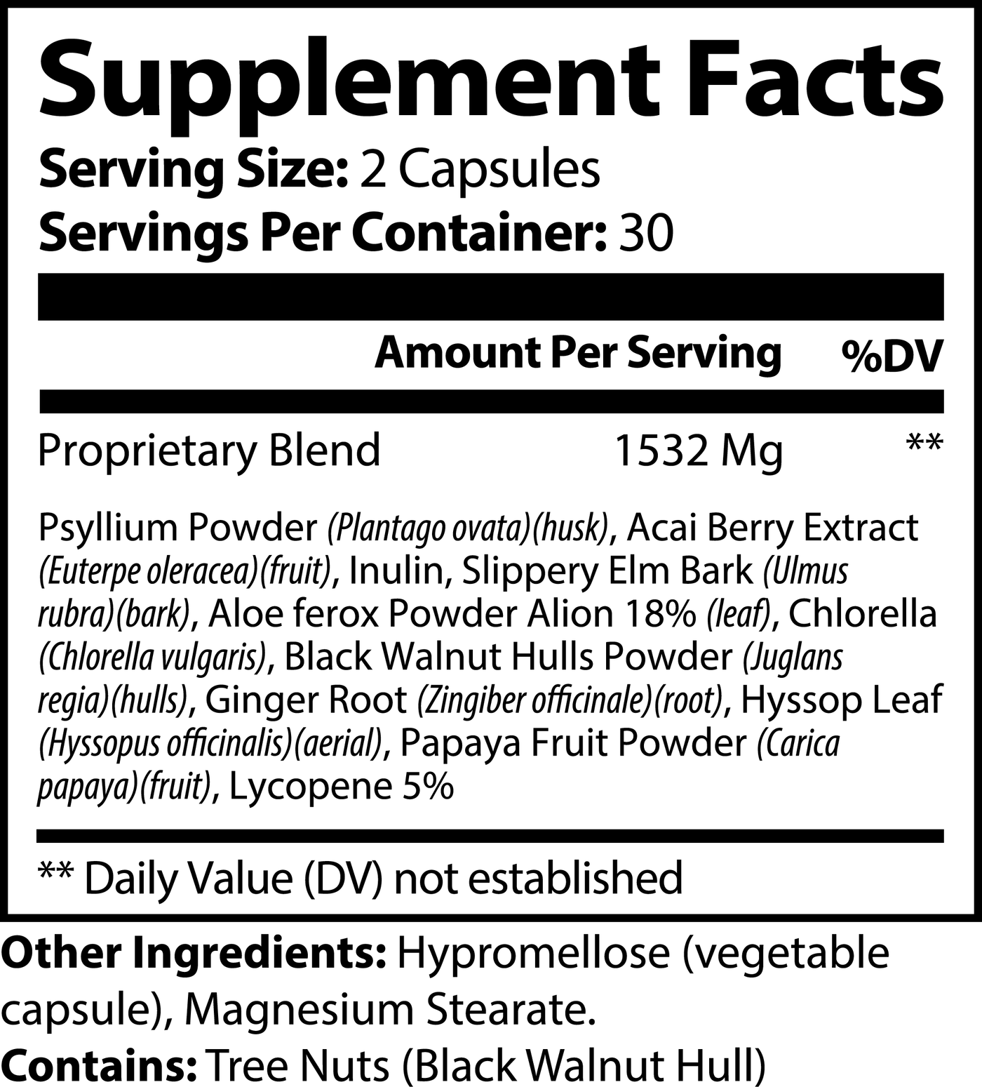 RESET Daily Cleanse Capsules